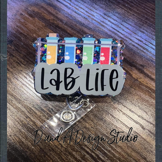 Lab Life Resin Badge Reel
