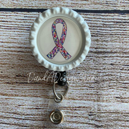 Cancer Ribbon Badge Reel