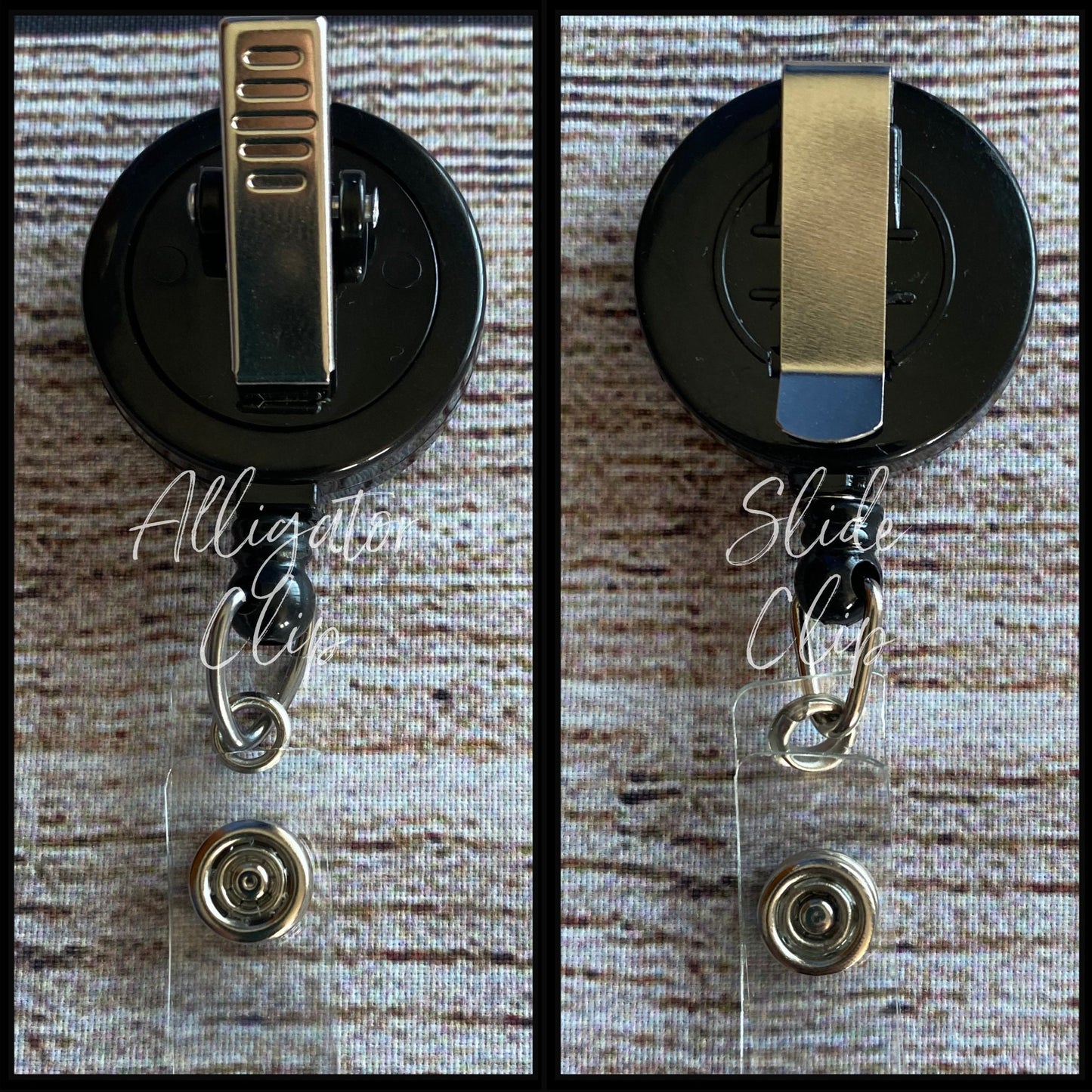 Buffalo Plaid Truck Resin Badge Reel